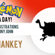 Illustration for article titled Monkeyin around with MANKEY! Pokemon One a Day!